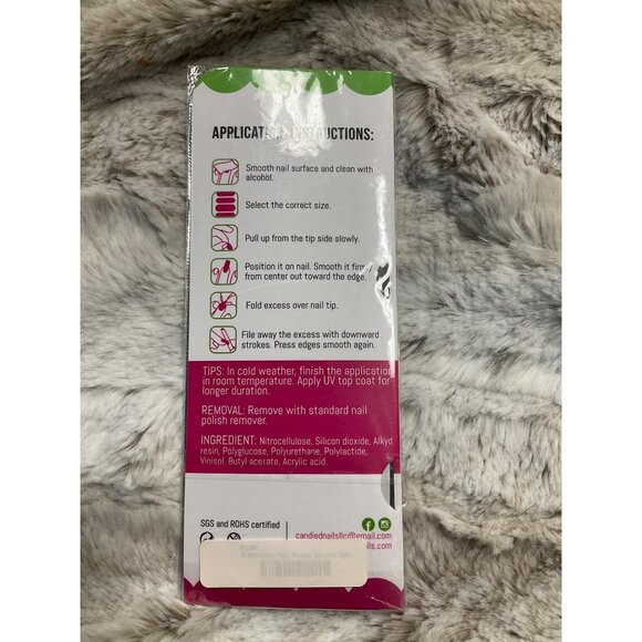 100% Real Nail Polish Strips 16 Pack Fits All Nails Up To 10 Days Non-Toxic - Picture 3 of 3